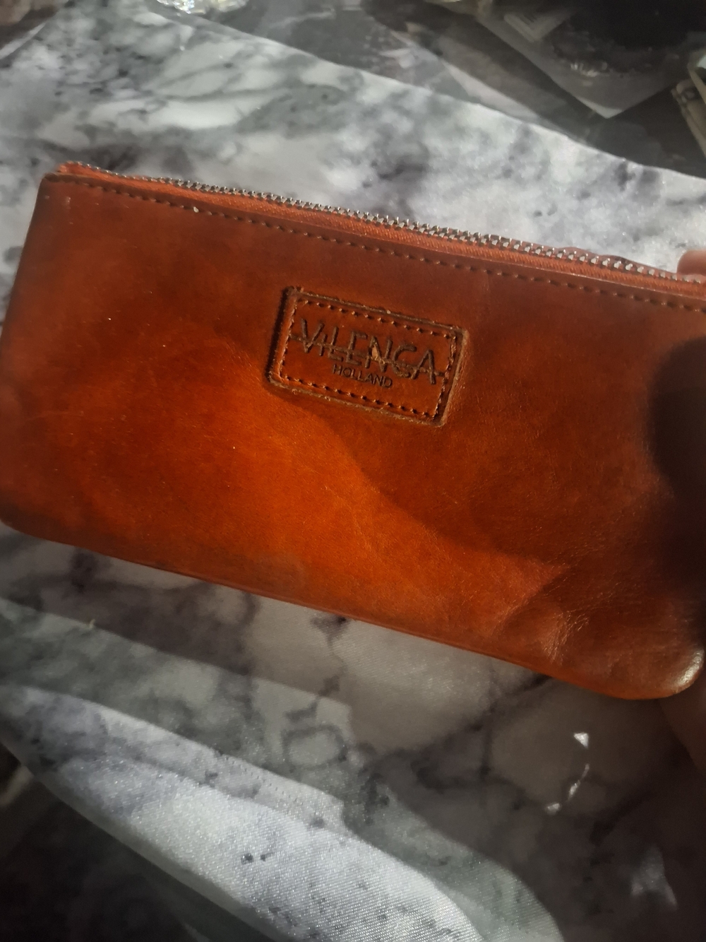 Valencia Leather Zip Wallet - Picture 2 of 6
